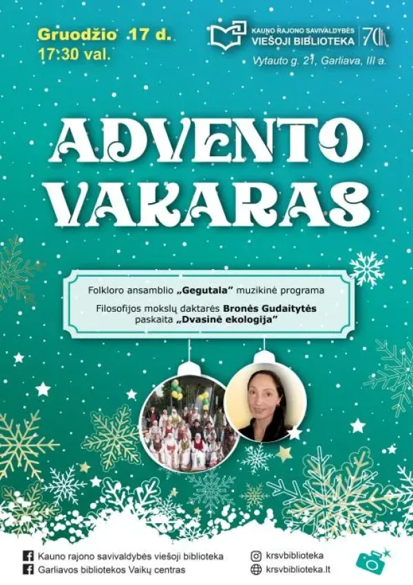 Advento vakaras nuotrauka