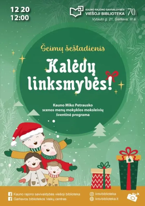 „Šeimų šeštadienis: Kalėdų linksmybės!“ nuotrauka